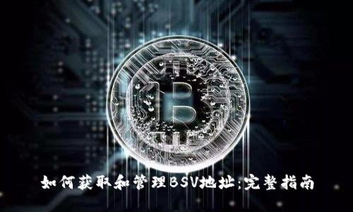 如何获取和管理BSV地址：完整指南